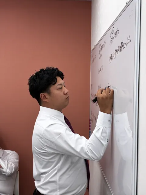 ホワイトボードで考えを整理